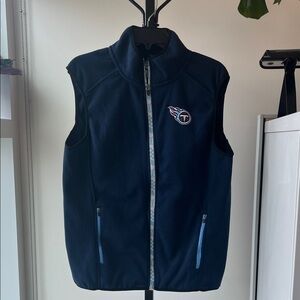 NFL Navy Fleece Team  Tennessee Titans Small Vest